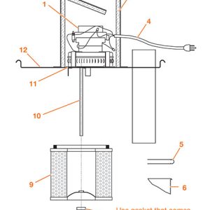 Blower, 120 V, 60 Hz, Single phase, 133 CFM
