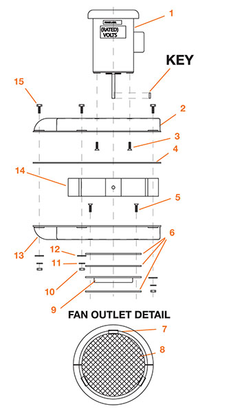 IL-885 Blowers - 2 HP Blower Assembly