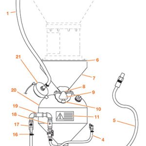 Exhaust hose with 1" NPT barb ends