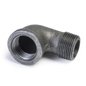Adaptor, elbow, male 1/4" tube-1/4" pipe